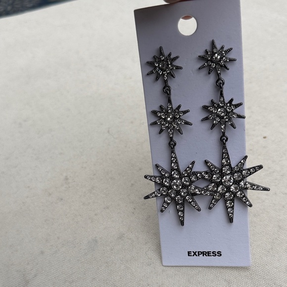 Express Crystal Starburst Earrings - Picture 6 of 6